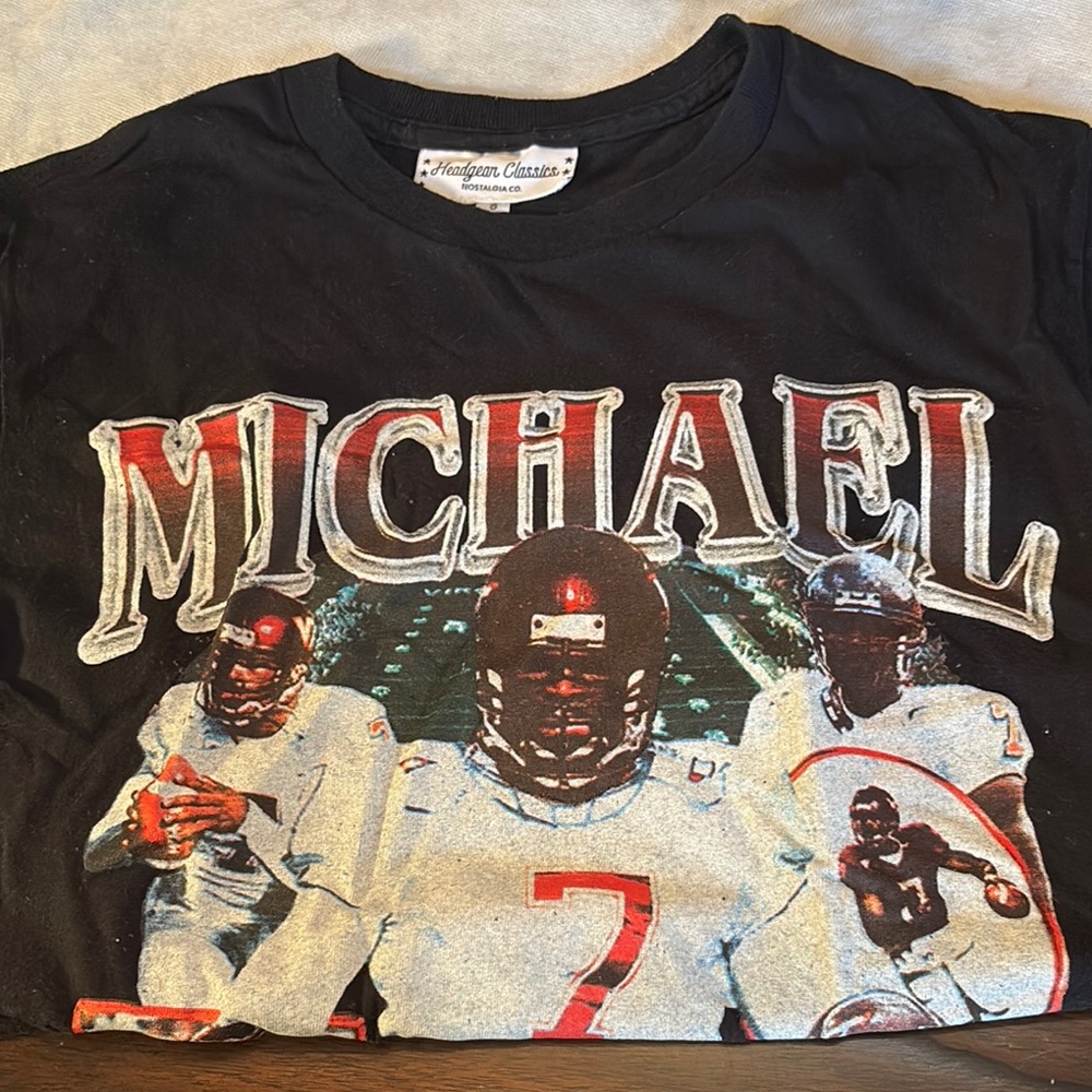Headgear Classics Michael Vick Graphic Short Sleeve Cotton Tee